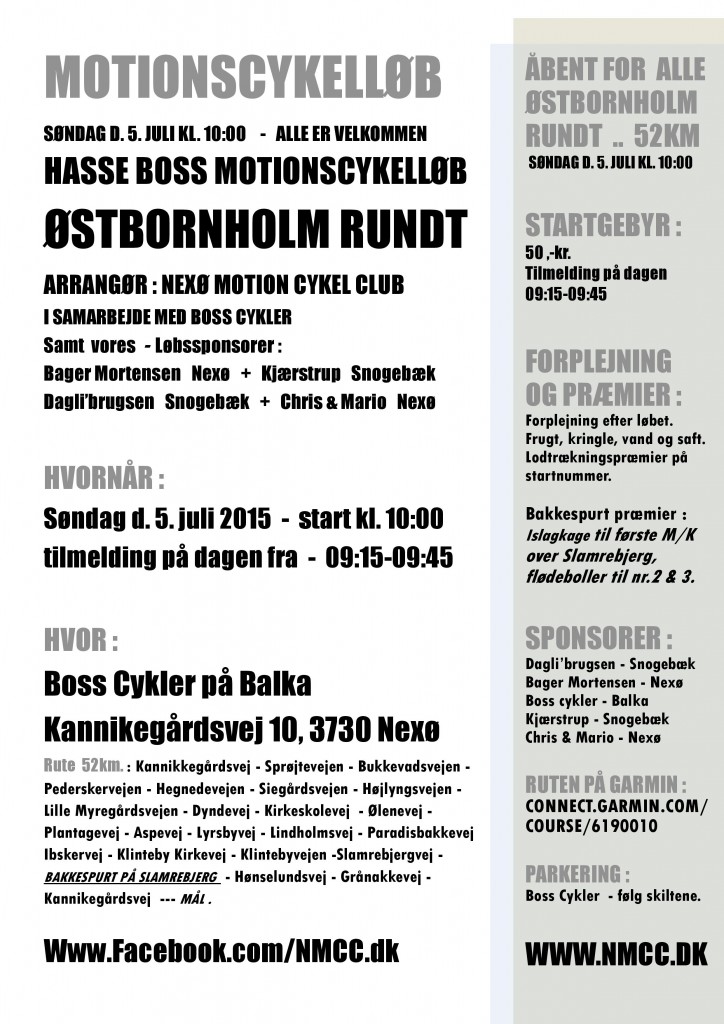 Østbornholm rundt 2015